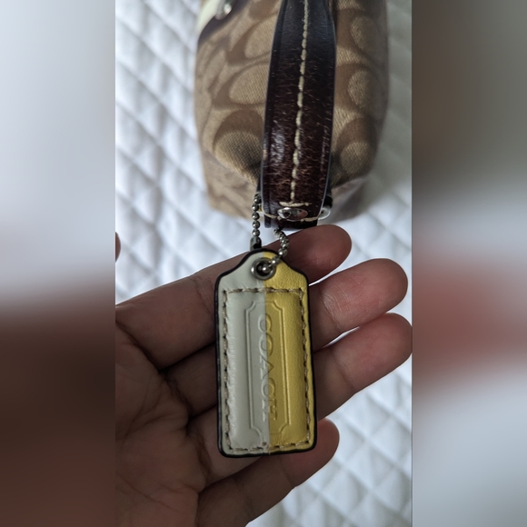 Coach Heritage Stripe Top Handle Pouch - Picture 6 of 12